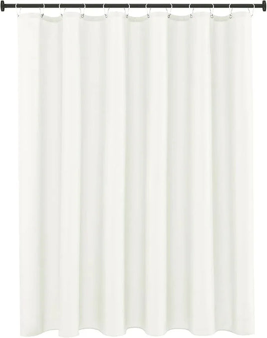 Biscaynebay Hotel Quality Fabric Shower Curtain Liners 72" X 72", Ivory Water Resistant Bathroom Curtains Rust Resistant Grommets Weighted Bottom Hem Machine Washable - ModernBath