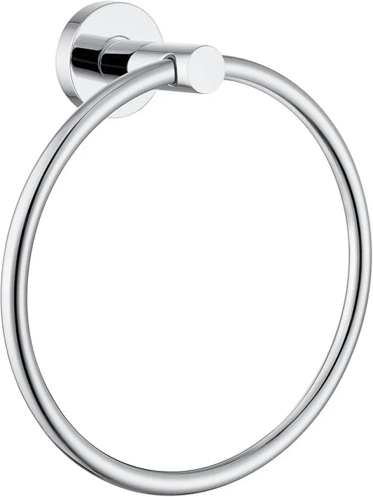 APLusee Hand Towel Ring for Bathroom Wall, Heavy Duty Stainless Steel Chrome Towel Holder, Wall Mounted - ModernBath