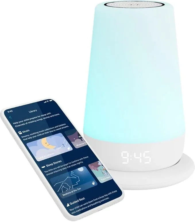 Hatch Rest+ Baby & Kids Sound Machine | 2nd Gen | Child’s Night Light, Alarm Clock, Toddler Sleep Trainer, Time-to-Rise, White Noise, Bedtime Stories, Portable, Backup Battery (with Charging Base) - ModernBath