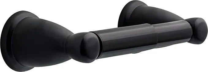 Franklin Brass Kinla 5-Piece Bathroom Set Matte Black 18" and 24" Towel Bar Racks, Toilet Paper Holder, Ring, Hook KIN5PC-MB - ModernBath