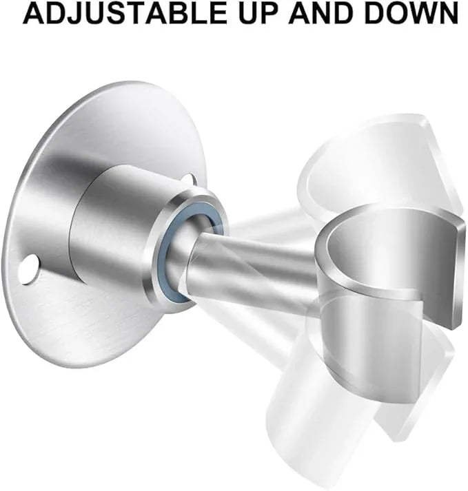 Shower Head Holder Wall Mount,Stainless Steel Handheld Shower Head Holder,Adjustable Shower Spray Holder Metal Shower Head Bracket,Brushed Finish - ModernBath