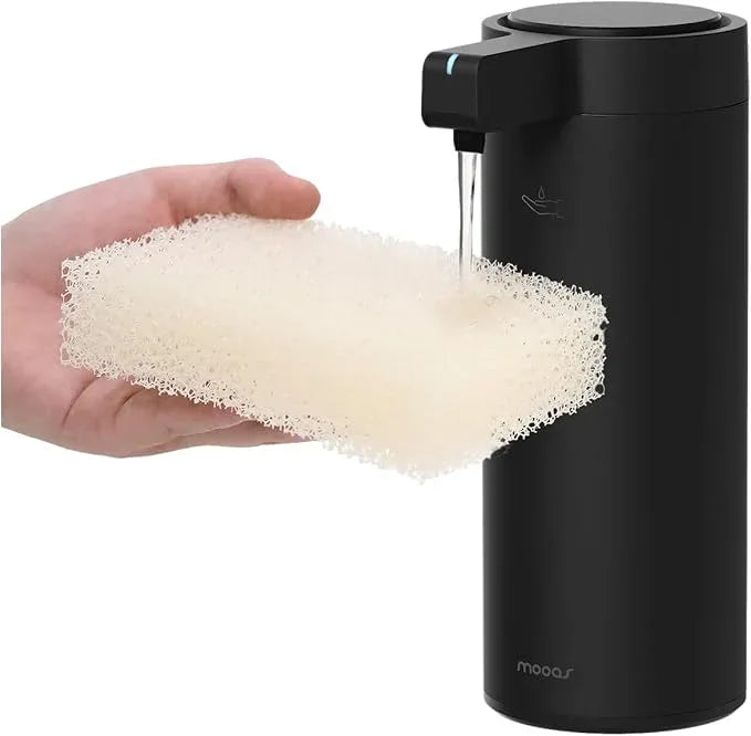 Automatic Liquid Soap Dispenser Stainless Steel Touchless Hand Soap Dispenser with Waterproof IPX5 Motion Sensor Dish Soap Dispenser for Kitchen Bathroom (Rechargeable (Black)) - ModernBath