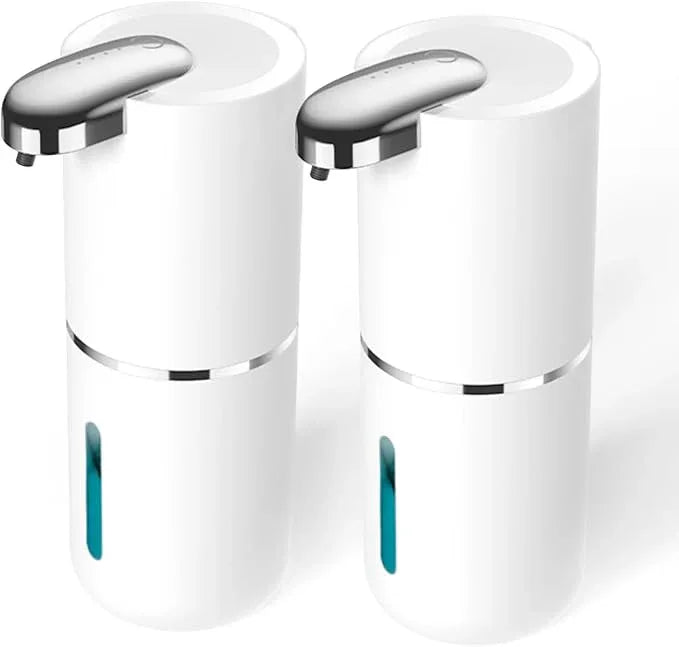 2 Pack Automatic Soap Dispenser, Touchless Foam Soap Dispenser,USB Rechargeable Dispenser Electric Wall Mounted Motion Sensor Waterproof Dispenser Pump for Bathroom Kitchen Dish Soap - ModernBath