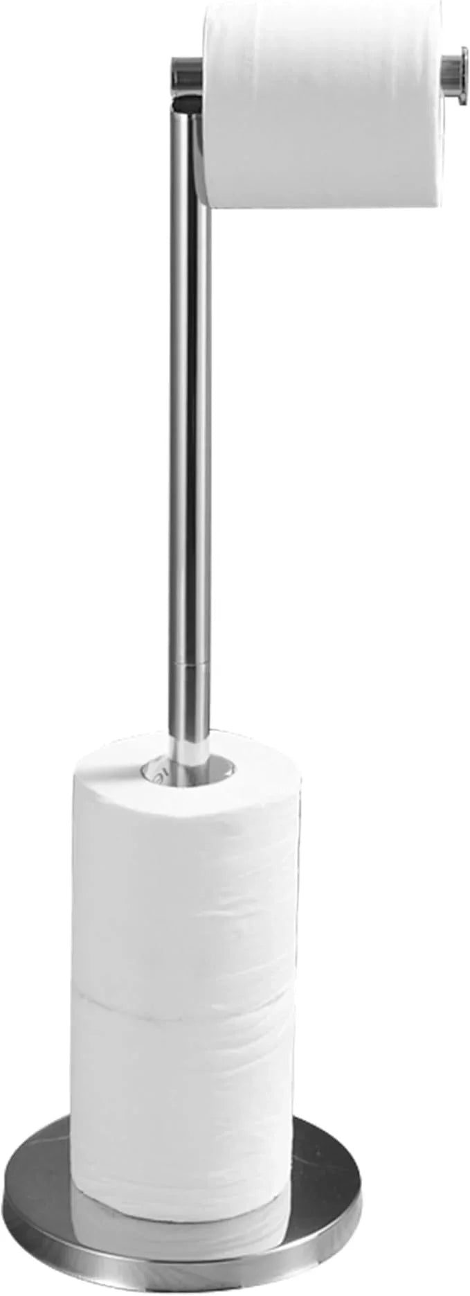 Toilet Paper Holder Stand, Chrome 304 Stainless Steel,Free Standing for Bathroom,Weighted Base - ModernBath
