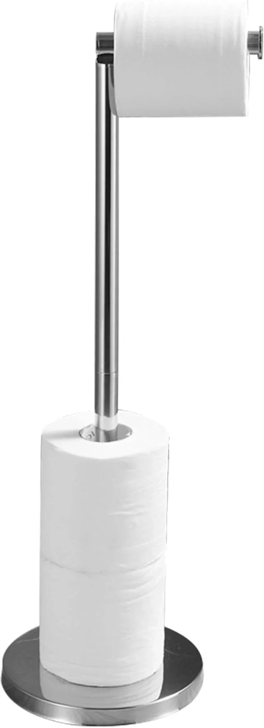 Toilet Paper Holder Stand, Chrome 304 Stainless Steel,Free Standing for Bathroom,Weighted Base - ModernBath