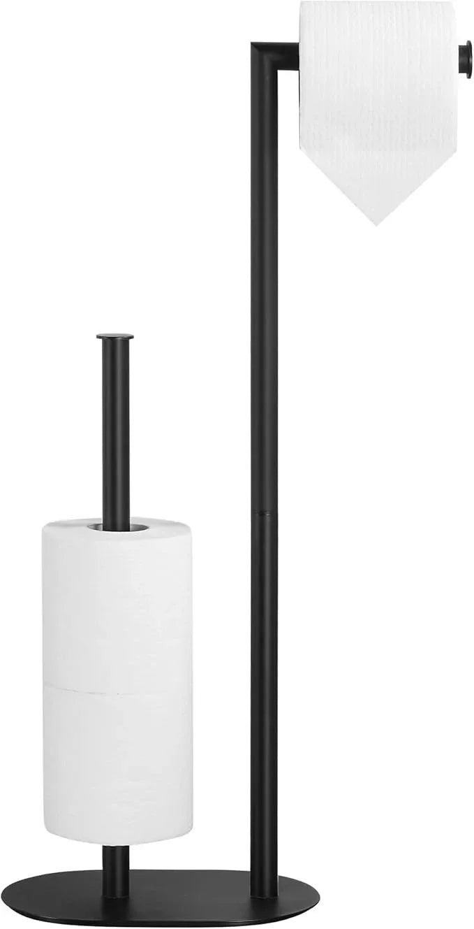 Black Toilet Paper Holder is Crafted from Premium Metal Material,ensuring it Remains Rust-Proof and Durable Over Years of use. - ModernBath