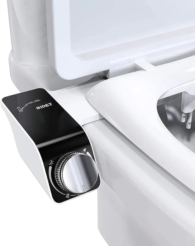 Self-Cleaning Non-Electric Dual Nozzle Bidet Attachment for Toilet Seat Jet Spray for Toilet Bathroom Bidet Toilet Sprayer, Adjustable Water Pressure, Rear and Feminine Wash - ModernBath