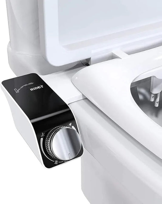 Self-Cleaning Non-Electric Dual Nozzle Bidet Attachment for Toilet Seat Jet Spray for Toilet Bathroom Bidet Toilet Sprayer, Adjustable Water Pressure, Rear and Feminine Wash - ModernBath