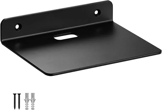 Floating Shelves for Wall, 3.0mm Thick Aluminium Alloy Floating Shelves, Suitable for Bedroom, Living Room, Bathroom, Kitchen, Office Etc(Black, 6 inch) - ModernBath