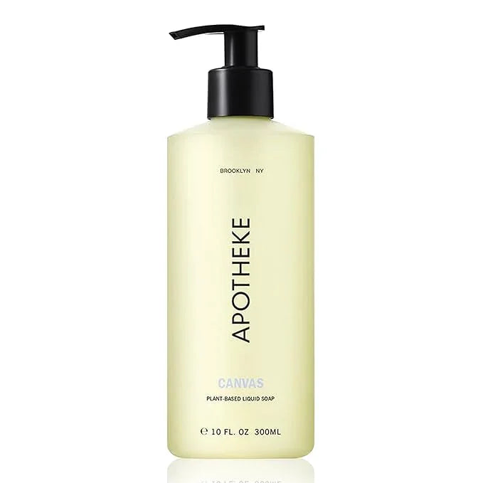 APOTHEKE Liquid Hand Soap, Canvas - 10 Fl Oz Hydrating Handsoap with Premium Fragrance Oils Gently Cleanses, Moisturizes & Rejuvenates Skin - Scented Hand Wash for Kitchen & Bathroom - ModernBath