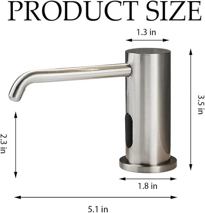 Automatic Touchless Soap Dispenser with 1000ml Capacity, Infrared Sensors, Built-in Sink Soap Dispenser for Bathroom, Kitchen, Commercial Use, Smart Home - ModernBath