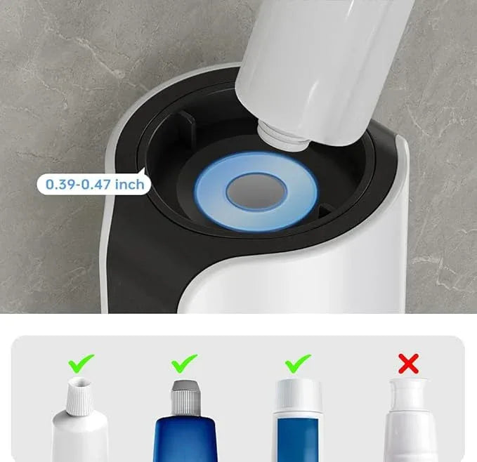 Automatic Toothpaste Dispenser Wall Mounted - Hands-Free Toothpaste Squeezer with 3 Speed Settings, 2 Toothbrush Holders & Strong Adhesive - Smart Bathroom Organizer for Kids and Adults - ModernBath