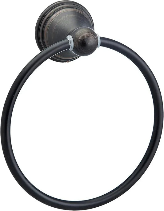 Amazon Basics AB-BR817-OR Variety Pack Modern Bathroom Accessories Towel Holder, 5 Piece, Oil Rubbed Bronze - ModernBath