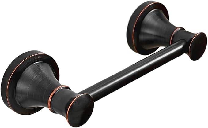 RUMOSE Toilet Paper Roll Holder Bathroom Flexible Pivoting Tissue Handle on Wall Mounted Oil Rubbed Bronze Rustproof Toilet Tissue Roll Holder,Stainless Steel - ModernBath