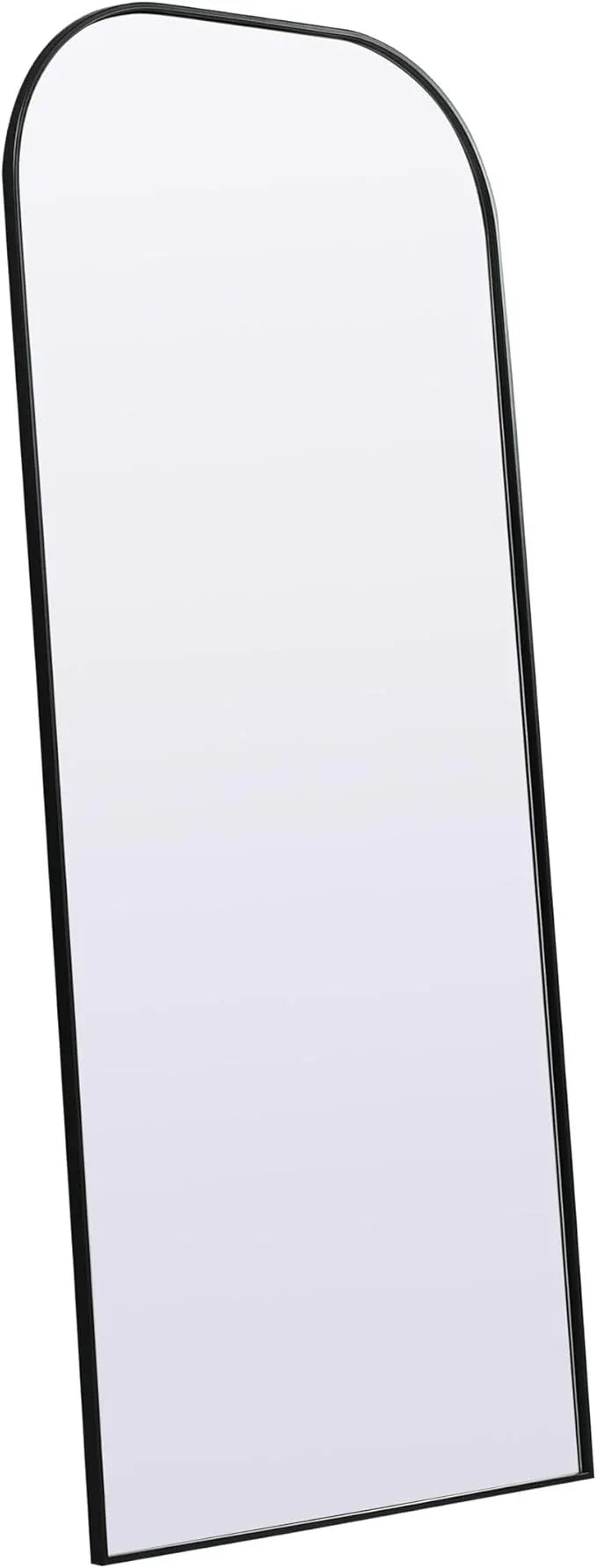Illuminate, Metal Frame Arch Full Length Mirror 32X76 Inch in, Modern, Black - ModernBath