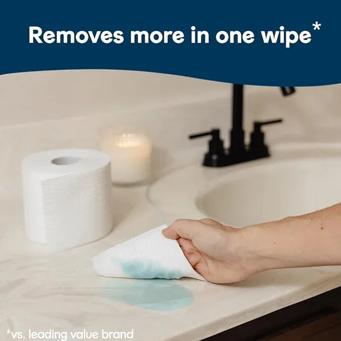 Cottonelle Ultra Clean Toilet Paper with Active CleaningRipples Texture, Strong Bath Tissue, 24 Family Mega Rolls = 132 Regular Rolls (4 Packs of 6) - ModernBath