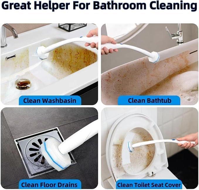 Ganliving 50 Count Toilet Brush Refills,Toilet Refill Pads,Disposable Toilet Brush Heads Compatible with Most Toilet Wand Refills for Home and Bathroom Cleaning - ModernBath