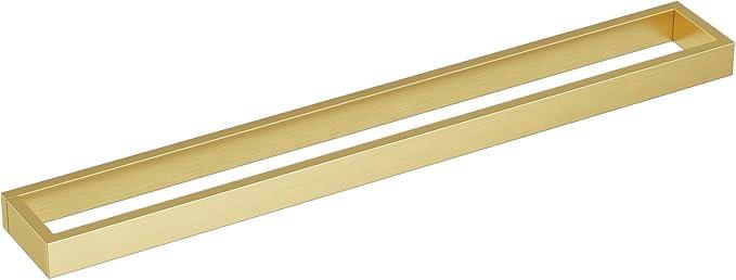 TNOMS Single Towel Bar Towel Holder Bathroom Hardware Accessories,Stainless Steel Wall-Mounted Towel Rack Towel Rail,24 Inches Brushed Gold - ModernBath