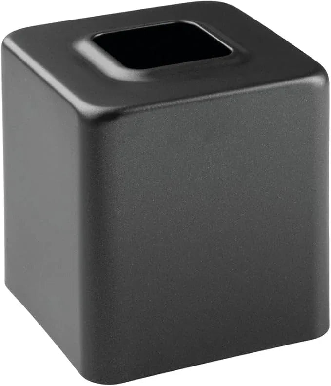mDesign Metal Square Tissue Box Cover, Modern Facial Paper Holder, Accessories for Bathroom Vanity Countertop, Bedroom Dresser, Night Stand, Desk, Office, End Table, Unity Collection - 2 Pack - Chrome - ModernBath