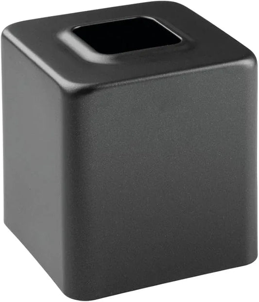 mDesign Metal Square Tissue Box Cover, Modern Facial Paper Holder, Accessories for Bathroom Vanity Countertop, Bedroom Dresser, Night Stand, Desk, Office, End Table, Unity Collection - 2 Pack - Chrome - ModernBath
