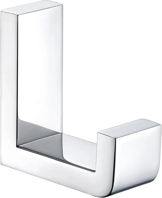 APLusee Polished Chrome Bath Towel Hook, 304 Stainless Steel L Shape Coat Hanger, Bathroom Home Accessory Wall Mount - ModernBath