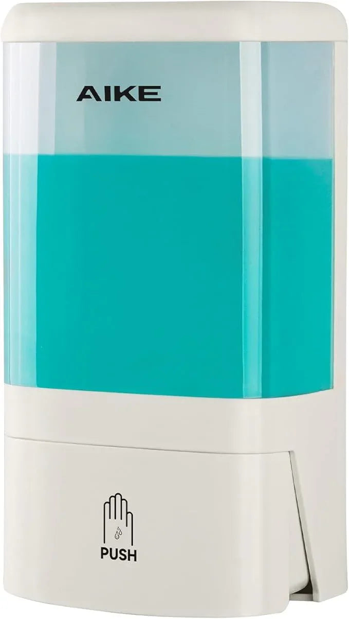 AIKE Wall Mount Liquid Soap Dispenser for Commercial Bathrooms,Offices,Restaurants 40 oz Large Capacity AK1007,White - ModernBath