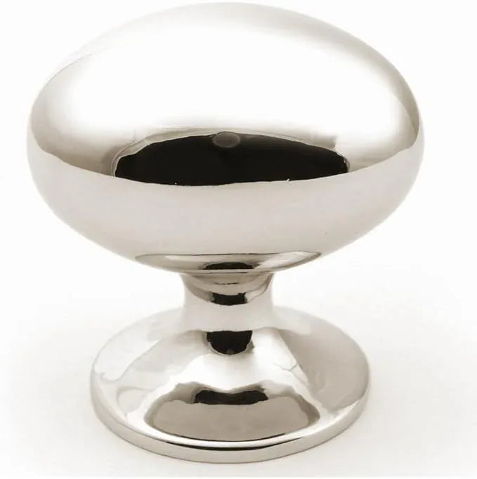khtumeware 10 Pack 1-3/8 inch(35mm) Polished Nickel Cabinet Knobs Dresser Knobs Oval Drawer Knobs Kitchen Cabinet Hardware Zinc Knobs for Dresser Drawers. - ModernBath
