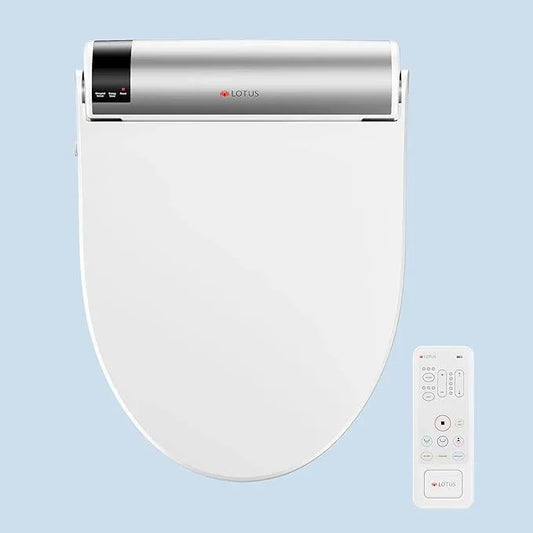 Lotus Bidet Seat ATS-2000 Elongated, Premier Class, Purestream Function(Constipation Relief) Heated Seat With Wireless Remote Control, Unlimited Warm Water, Warm Air Dryer, Made in Korea - ModernBath
