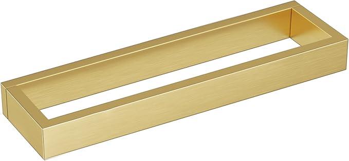 TNOMS Single Towel Bar Towel Holder Bathroom Hardware Accessories,Stainless Steel Wall-Mounted Towel Rack Towel Rail,12 Inches Brushed Gold - ModernBath