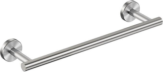 FORIOUS Towel Bar Wall Mounted, Stainless Steel Towel Racks for Bathroom, Includes Wall Mounting Hardware (Brushed Nickel, 14 Inch) - ModernBath