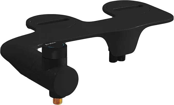 Swiss Madison Aqua Non-Electric Bidet Toilet Attachment in Matte Black with Black Knob - ModernBath