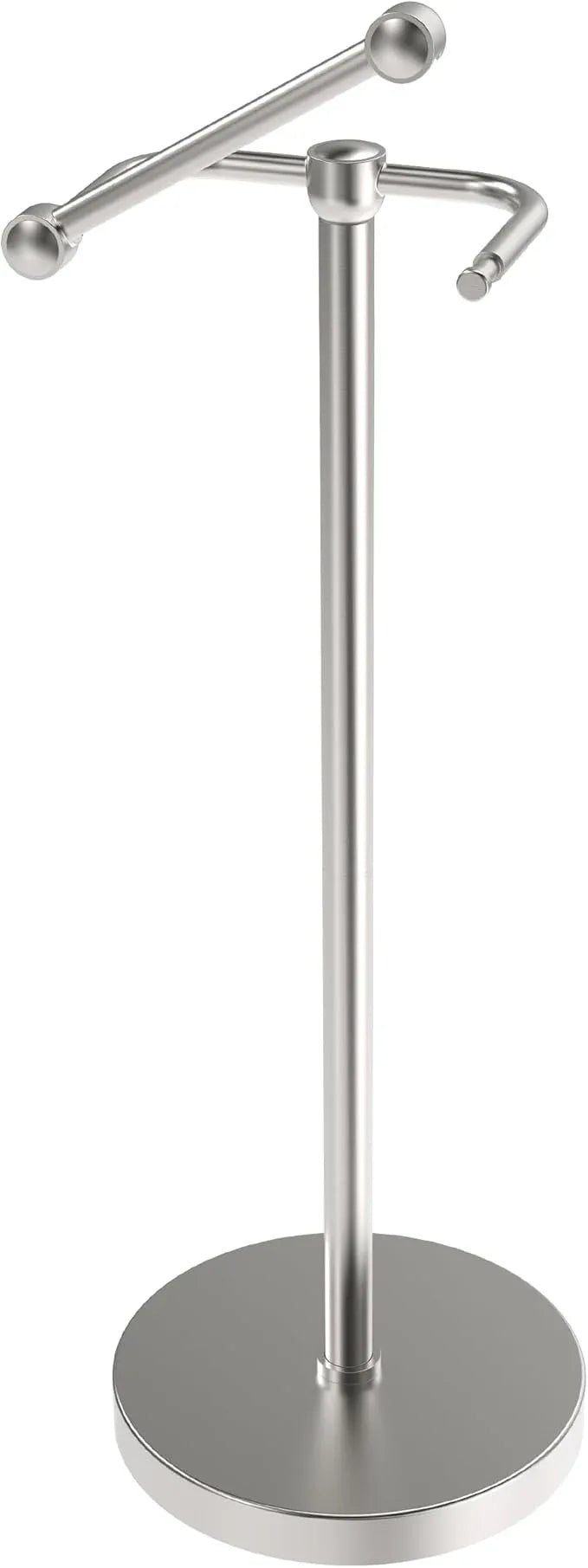 Toilet Paper Holder Stand, Post Pivoting Design Free Standing Toilet Paper Holder, SUS304 Stainless Steel Toilet Paper Roll Holder, Heavy Stable Base (Brushed Nickel) - ModernBath
