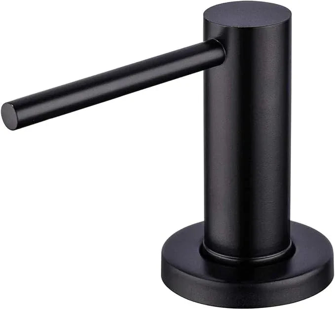 GZOII Soap Dispenser for Kitchean Sink, Built in Black Soap Dispenser Stainless Steel Soap Pump with 40" Extension Tube and 500ml Bottle - ModernBath