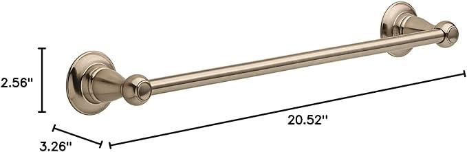 Delta Faucet Porter 18 inch Towel Bar, SpotShield Brushed Nickel , Bathroom Accessories, PTR18-BN - ModernBath
