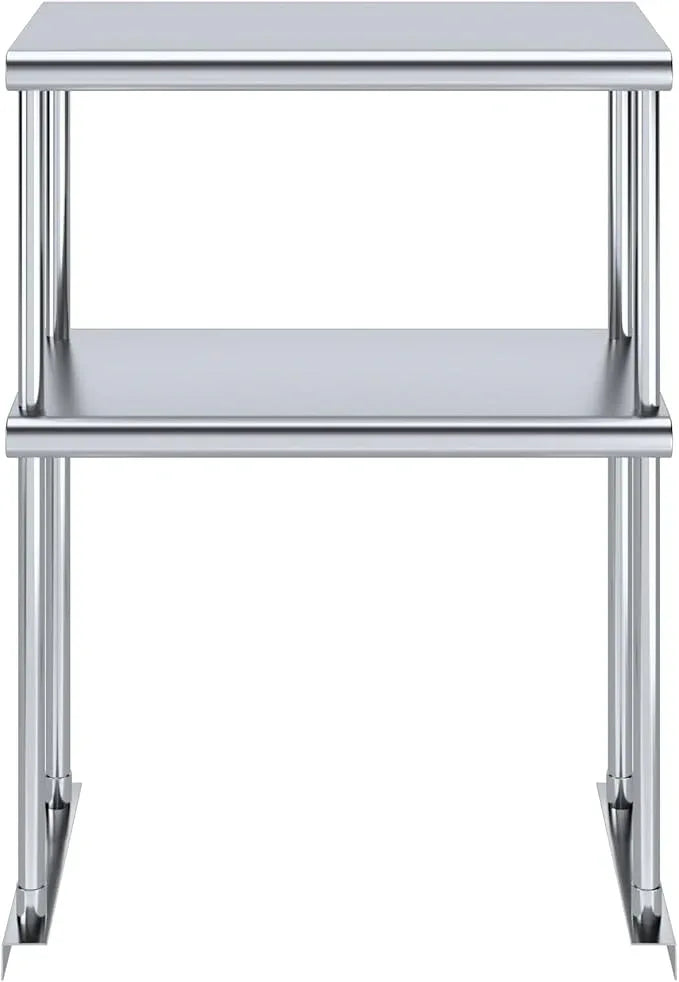 AmGood Double OverShelf Stainless Steel NSF - Many (24" Long x 12" Deep) - ModernBath
