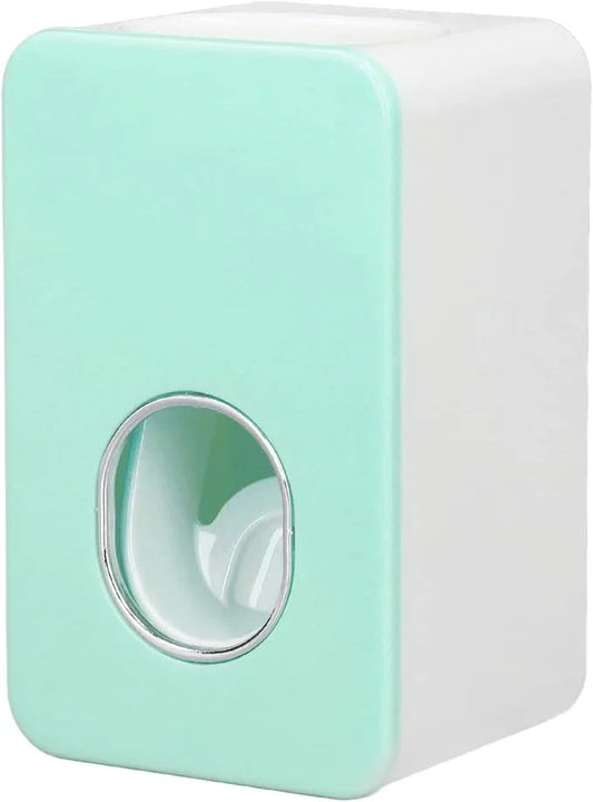 Automatic Toothpaste Dispenser Wall Mount Bathroom Accessories ABS with Super Glutinous Suction Pad for Kids Family(Green) - ModernBath