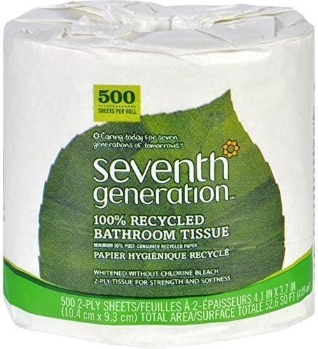 Seventh Generation 2-Ply Single Bath Tissue 500-count (Pack of 48) ( Value Bulk Multi-pack)120 - ModernBath