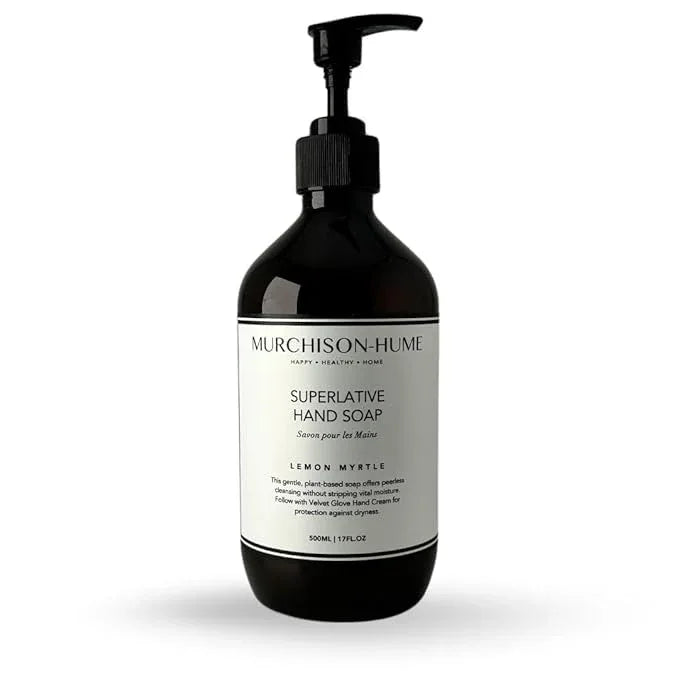 Murchison-Hume Luxury Vegan Hand Soap with Pump Dispenser, Moisturizing Hand Wash, SLS, Paraben & Cruelty-Free, 17oz (Lemon Myrtle) - ModernBath