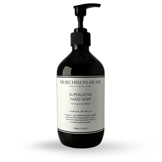 Murchison-Hume Luxury Vegan Hand Soap with Pump Dispenser, Moisturizing Hand Wash, SLS, Paraben & Cruelty-Free, 17oz (Lemon Myrtle) - ModernBath