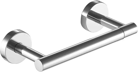 BWE Chrome Toilet Paper Holder Wall Mounted Double Post Pivoting Toilet Tissue Holders SUS 304 Stainless Steel Toilet Roll Holder for Bathroom Kitchen and RV Washroom - ModernBath