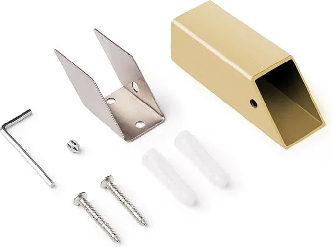 NINETREX Gold Towel Hooks for Bathroom Modern Wall Mounted Heavy Duty SUS304 Stainless Steel Hook ，Square Robe Hooks for Bathroom Kitchen Entryway，Brushed Gold，4 Pack - ModernBath