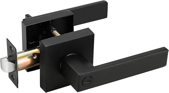 Probrico 15 Pack| Matte Black Door Handles Privacy Door Levers, Heavy Duty Reversible Bed and Bath Door Locks Interior Keyless Locksets - ModernBath