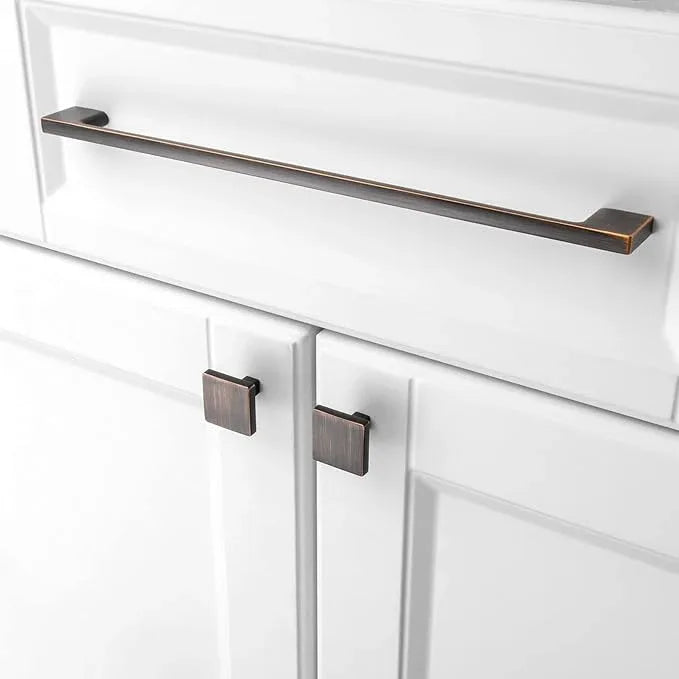KOOFIZO 5 Pack 11-5/16 Inch Oil Rubbed Bronze Kitchen Cabinet Pulls Rubbed Bronze Cabinet Handles Bronze Cabinet Hardware for Kitchen Cabinets Drawer P01 Dresser Cupboard Bedroom Bathroom - ModernBath