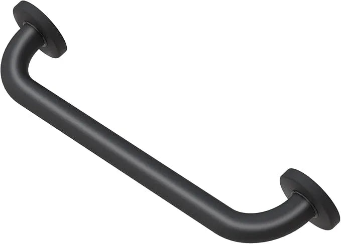 ROTHLEY 18 Inch Grab Bar for Bathtubs and Showers: Stainless Steel Shower Grab Bar Wall Mounted Shower Handle with Concealed Screws for Toilet Assistance (Matte Black) - ModernBath