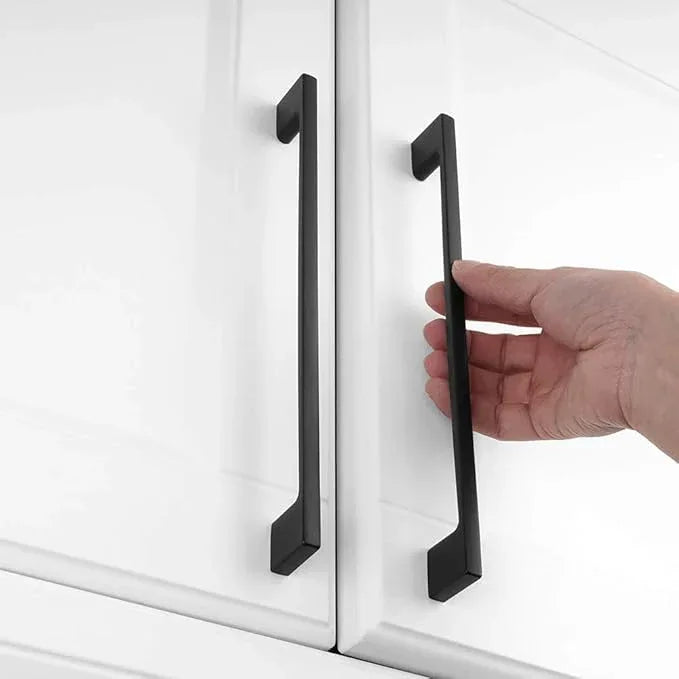 KOOFIZO 10 Pack 8-4/5 Inch Matte Black Kitchen Cabinet Pulls Black Cabinet Handles Black Cabinet Hardware for Kitchen Cabinets Drawer P01 Dresser Cupboard Bedroom Bathroom - ModernBath