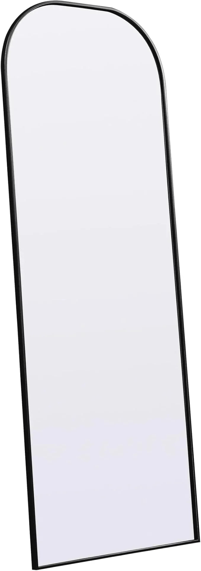 Illuminate, Metal Frame Arch Full Length Mirror 28X74 Inch in, Modern, Black - ModernBath