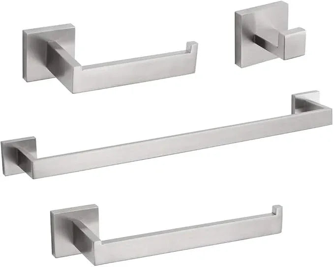TURS Bathroom Hardware Set Brushed Towel Bar Set Stainless Steel Bathroom Accessories Towel Holder Sets Wall Mounted - ModernBath