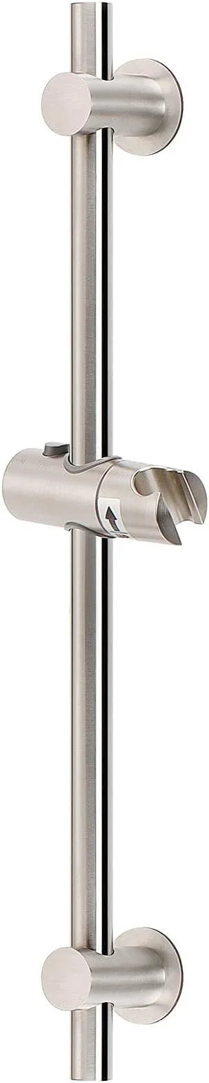 NearMoon Shower Slide Bar with Height/Angle Adjustable Handheld Shower Holder, Bathroom SUS 304 Stainless Steel Shower Head Holder for Bath (Adhesive, Brushed Nickel) - ModernBath