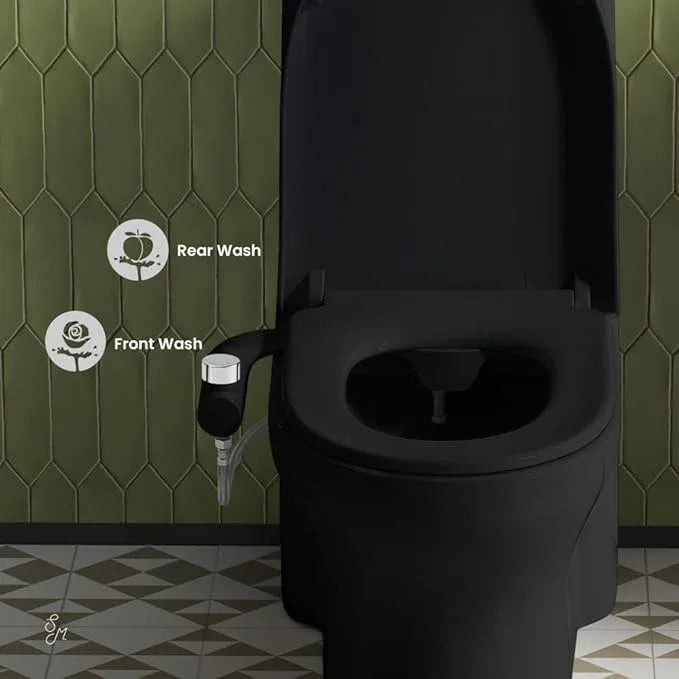 Swiss Madison Aqua Non-Electric Bidet Toilet Attachment in Glossy Black - ModernBath