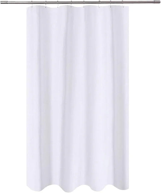 N&Y HOME Fabric Shower Curtain Liner 48 x 72 inches Bath Stall Size, Hotel Quality, Washable, Water Repellent, White Spa Bathroom Curtains with Grommets, 48x72 - ModernBath